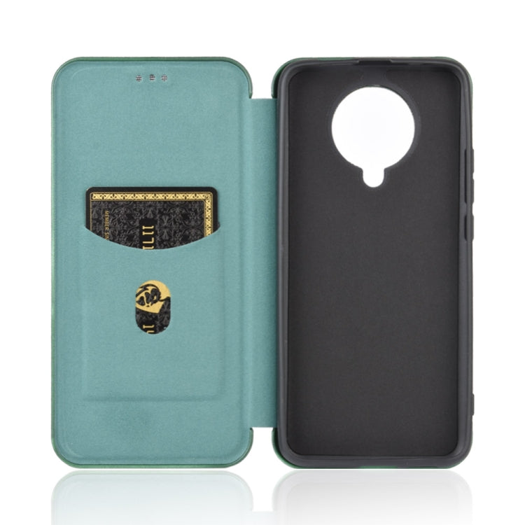 For Xiaomi Redmi K30 Pro Carbon Fiber Texture Horizontal Flip TPU + PC + PU Leather Case with Card Slot