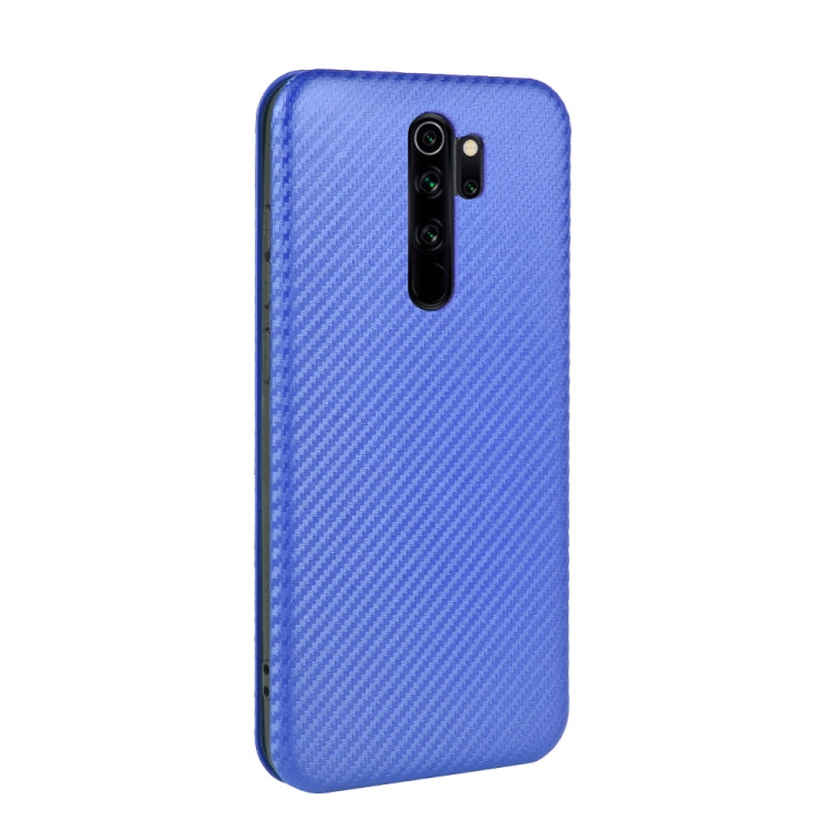 For Xiaomi Redmi Note 8 Pro Carbon Fiber Texture Horizontal Flip TPU + PC + PU Leather Case with Card Slot