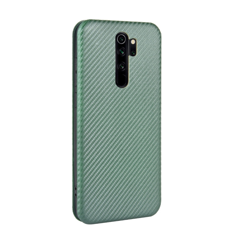 For Xiaomi Redmi Note 8 Pro Carbon Fiber Texture Horizontal Flip TPU + PC + PU Leather Case with Card Slot