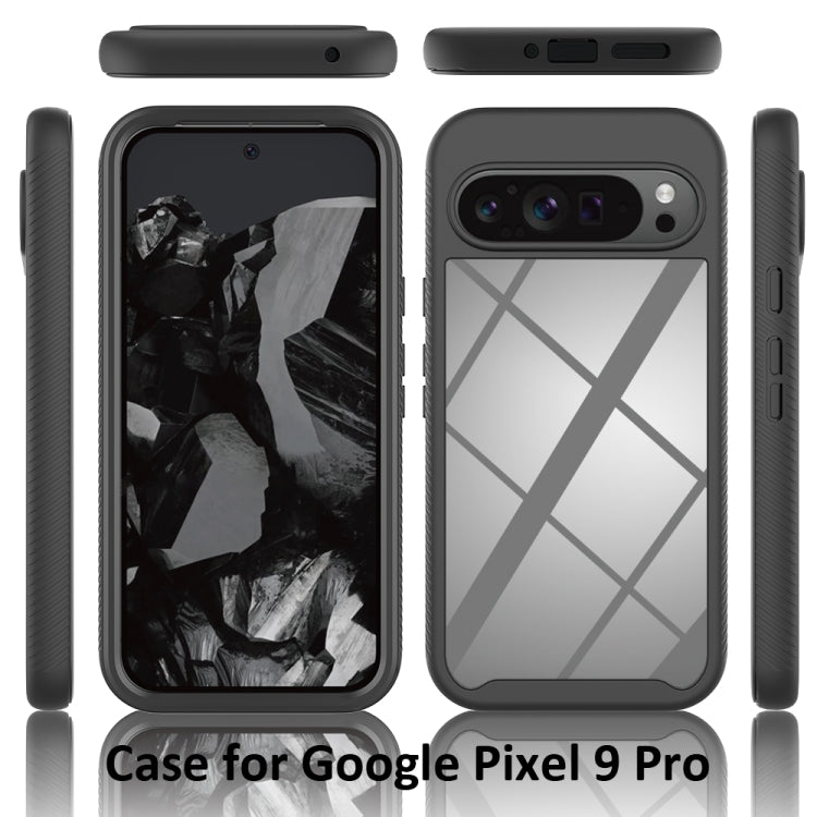 For Google Pixel 9 Pro XL Starry Sky Solid Color Shockproof TPU Clear PC Phone Case