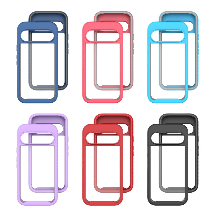 For Google Pixel 9 / 9 Pro Starry Sky Solid Color Shockproof TPU Clear PC Phone Case