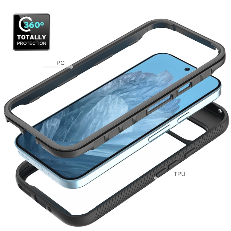 For Google Pixel 9 / 9 Pro Starry Sky Solid Color Shockproof TPU Clear PC Phone Case