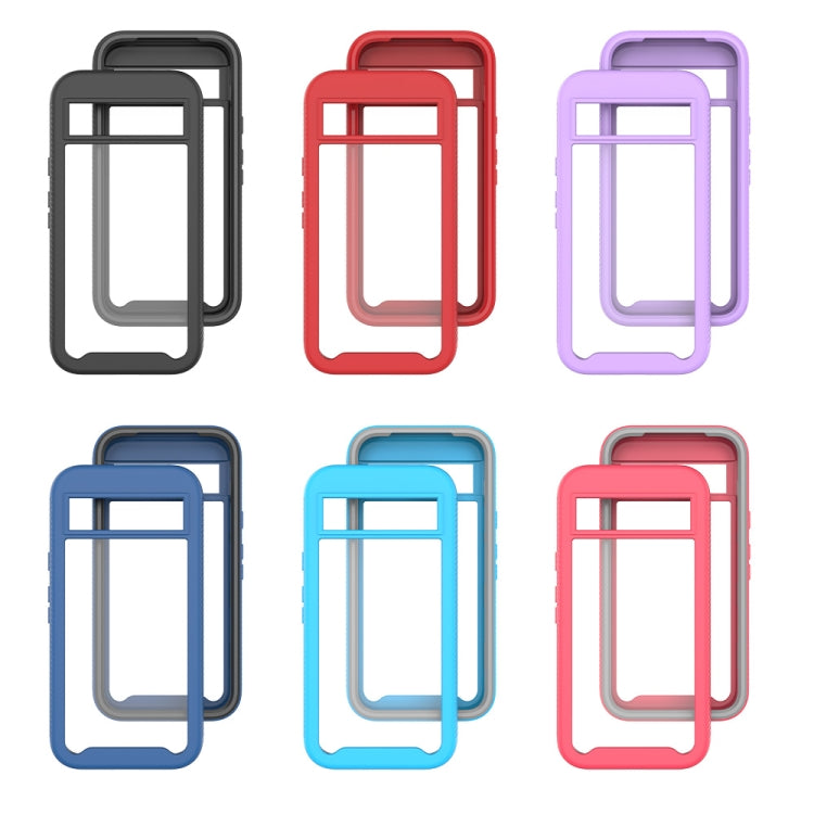 For Google Pixel 8a Starry Sky Solid Color Shockproof TPU Clear PC Phone Case