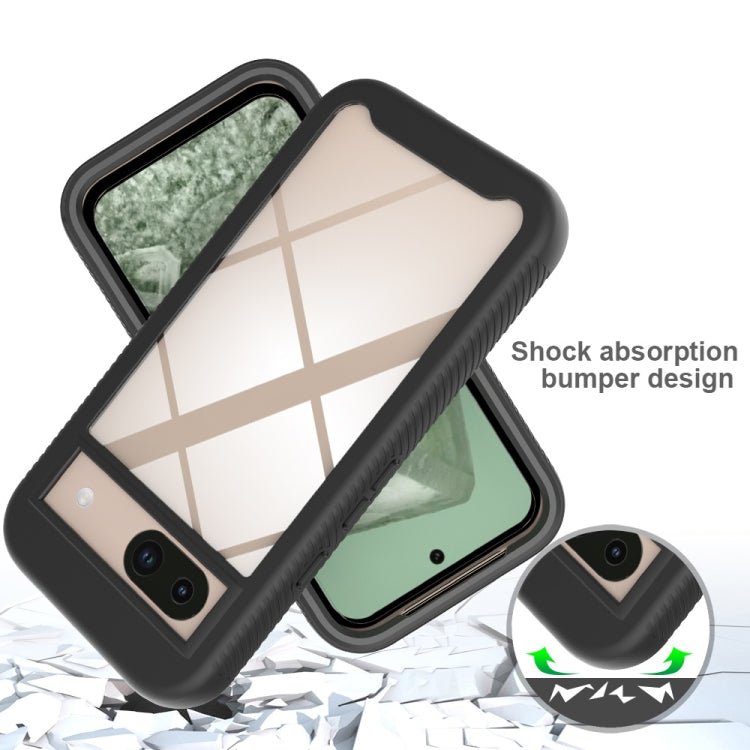 For Google Pixel 8a Starry Sky Solid Color Shockproof TPU Clear PC Phone Case