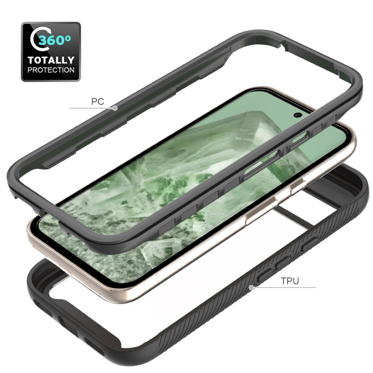 For Google Pixel 8a Starry Sky Solid Color Shockproof TPU Clear PC Phone Case