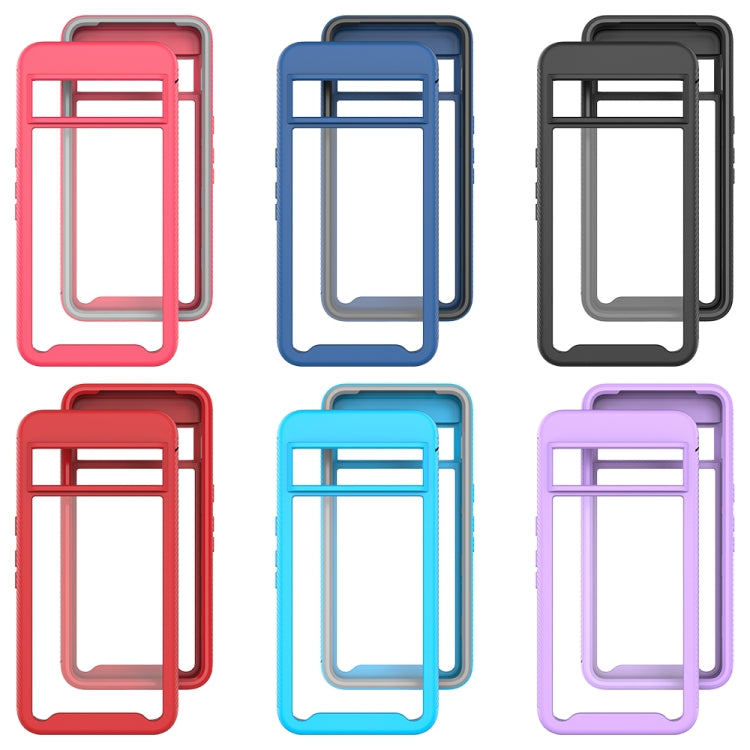 For Google Pixel 8 Pro Starry Sky Solid Color Shockproof TPU Clear PC Phone Case