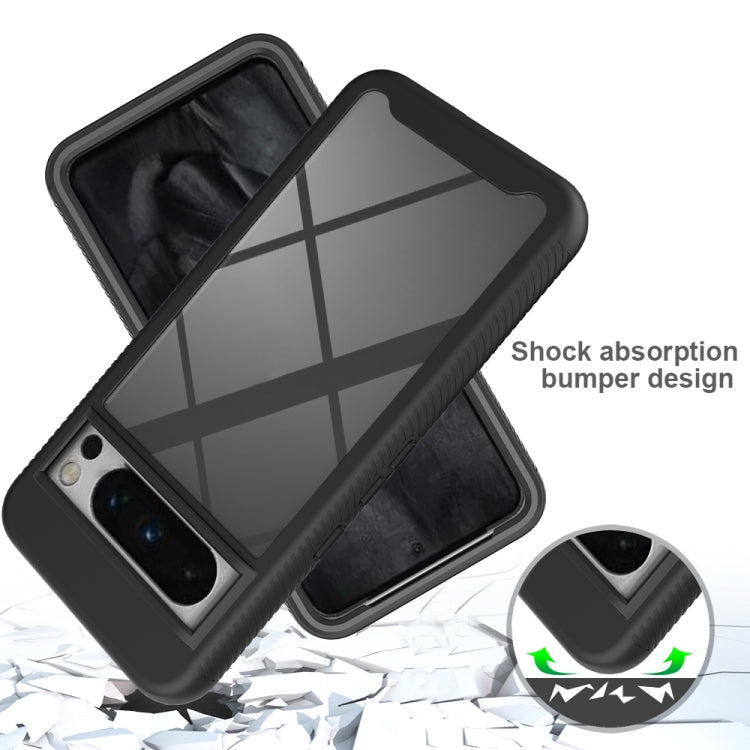 For Google Pixel 8 Pro Starry Sky Solid Color Shockproof TPU Clear PC Phone Case