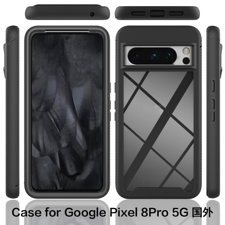 For Google Pixel 8 Pro Starry Sky Solid Color Shockproof TPU Clear PC Phone Case