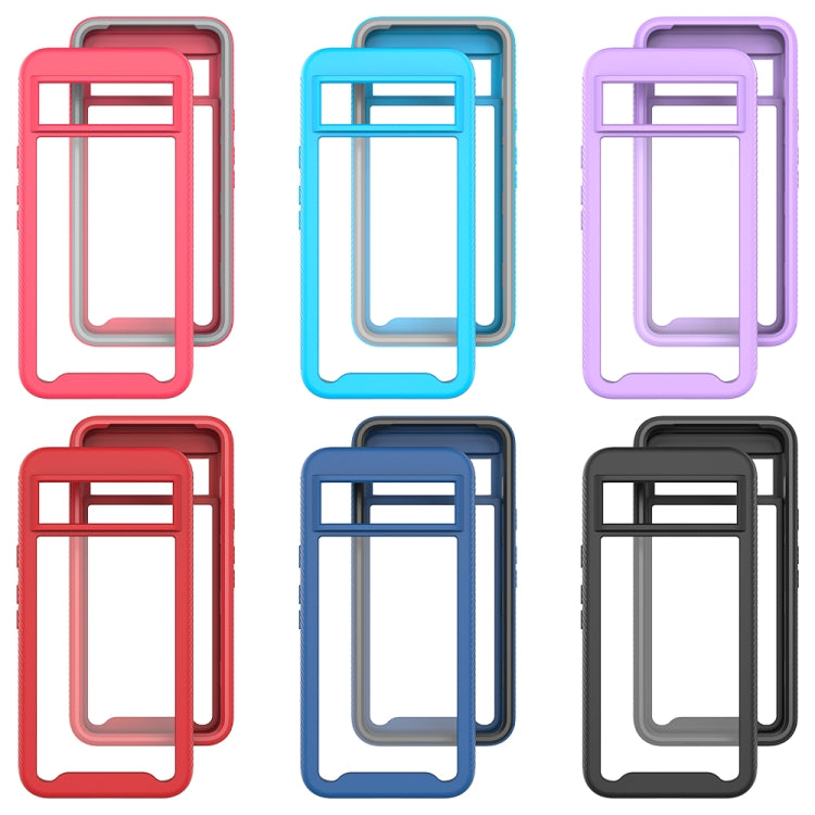 For Google Pixel 8 Starry Sky Solid Color Shockproof TPU Clear PC Phone Case