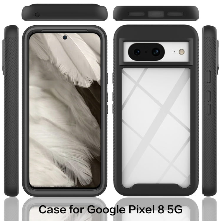 For Google Pixel 8 Starry Sky Solid Color Shockproof TPU Clear PC Phone Case