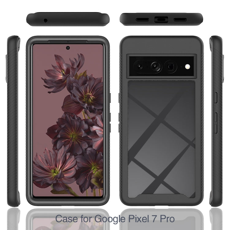 For Google Pixel 7 Pro Starry Sky Solid Color Shockproof TPU Clear PC Phone Case