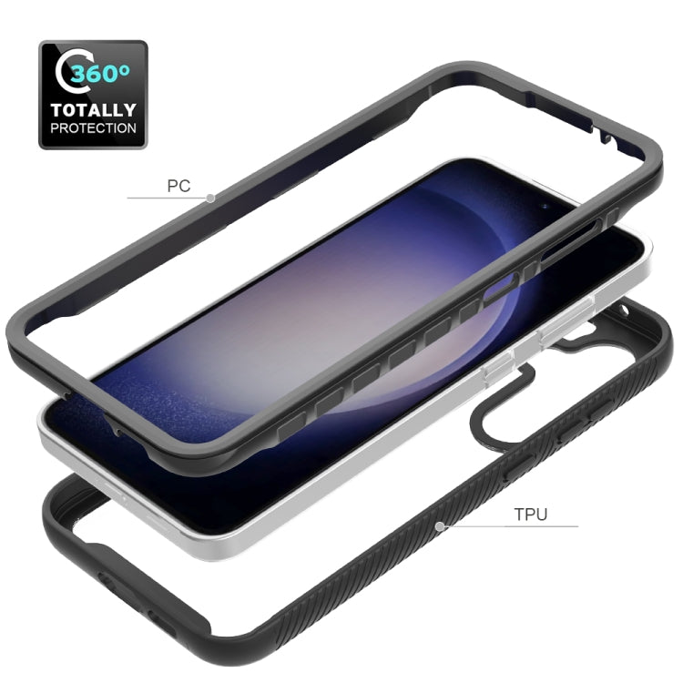 For Samsung Galaxy S24 FE 5G Starry Sky Solid Color Shockproof TPU Clear PC Phone Case