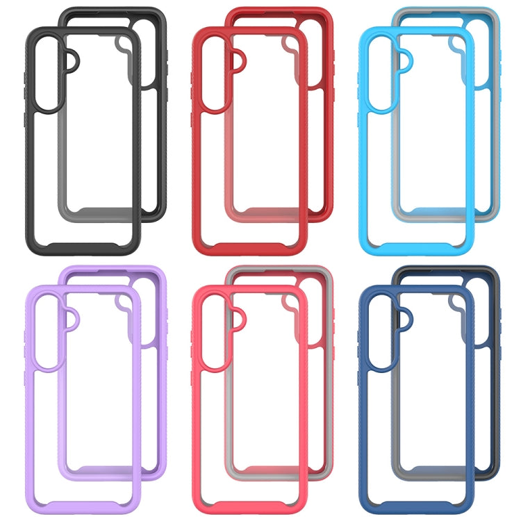 For Samsung Galaxy S23 FE 5G Starry Sky Solid Color Shockproof TPU Clear PC Phone Case