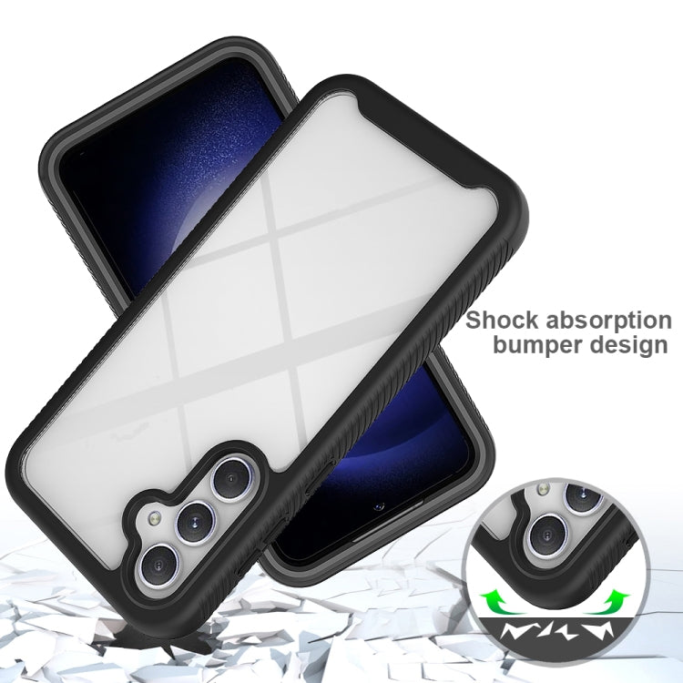 For Samsung Galaxy S23 FE 5G Starry Sky Solid Color Shockproof TPU Clear PC Phone Case