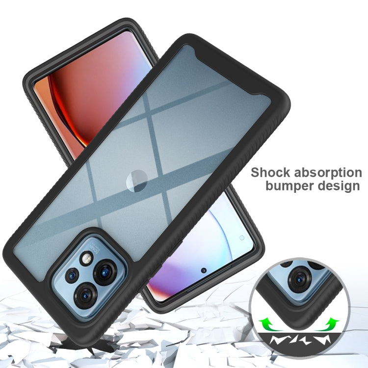For Motorola Edge+ 2023 Starry Sky Solid Color Shockproof TPU Clear PC Phone Case