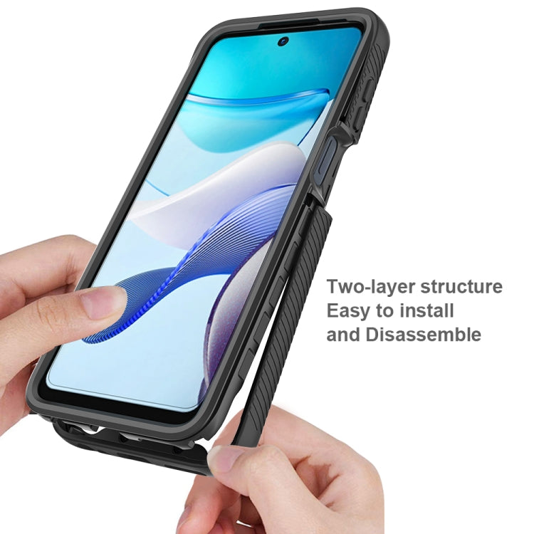 For Motorola Moto G 5G 2023 Starry Sky Solid Color Shockproof TPU Clear PC Phone Case