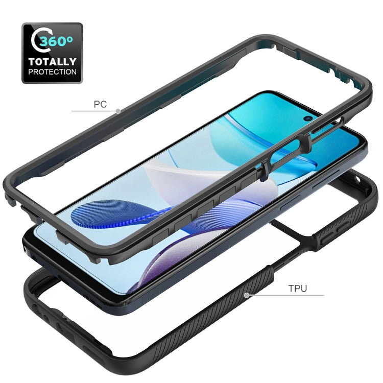 For Motorola Moto G 5G 2023 Starry Sky Solid Color Shockproof TPU Clear PC Phone Case