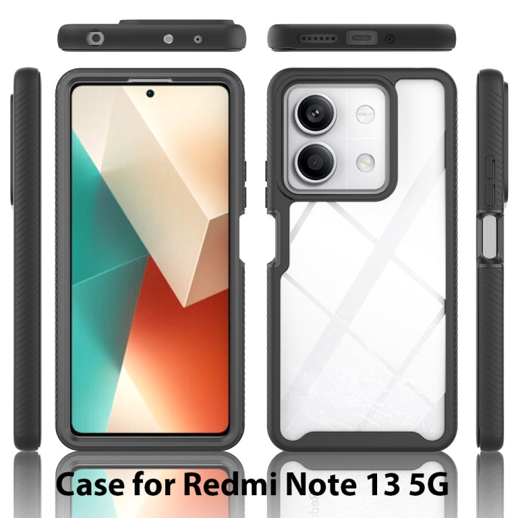 For Redmi Note 13 5G Starry Sky Solid Color Shockproof TPU Clear PC Phone Case