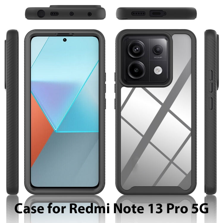 For Redmi Note 13 Pro 5G Starry Sky Solid Color Shockproof TPU Clear PC Phone Case