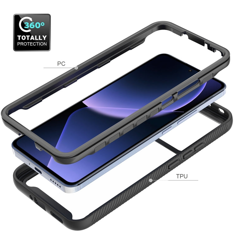 For Xiaomi 13T / 13T Pro Starry Sky Solid Color Shockproof TPU Clear PC Phone Case