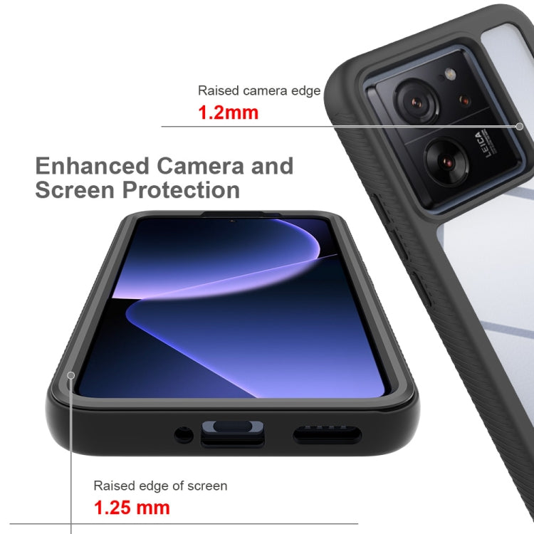 For Xiaomi 13T / 13T Pro Starry Sky Solid Color Shockproof TPU Clear PC Phone Case