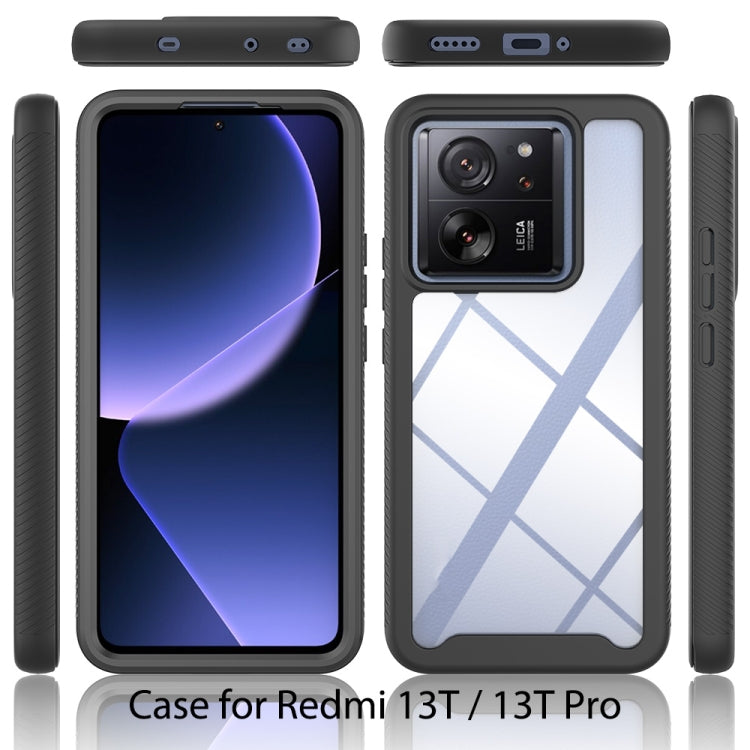 For Xiaomi 13T / 13T Pro Starry Sky Solid Color Shockproof TPU Clear PC Phone Case