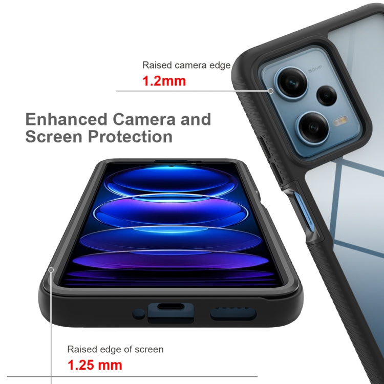 For Xiaomi Poco X5 Pro Starry Sky Solid Color Shockproof TPU Clear PC Phone Case