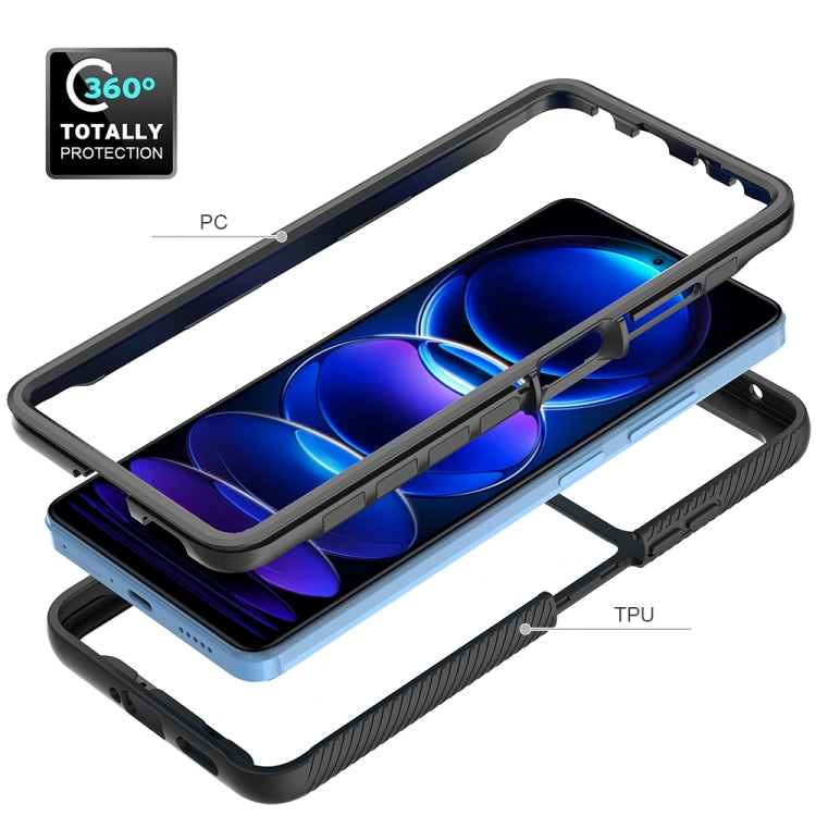 For Xiaomi Poco X5 Pro Starry Sky Solid Color Shockproof TPU Clear PC Phone Case