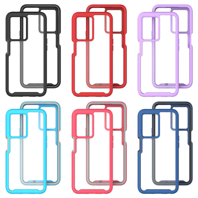 For OnePlus Nord N300 Starry Sky Solid Color Shockproof TPU Clear PC Phone Case