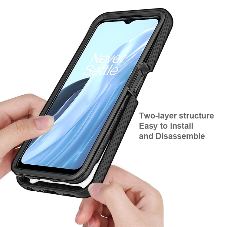For OnePlus Nord N300 Starry Sky Solid Color Shockproof TPU Clear PC Phone Case