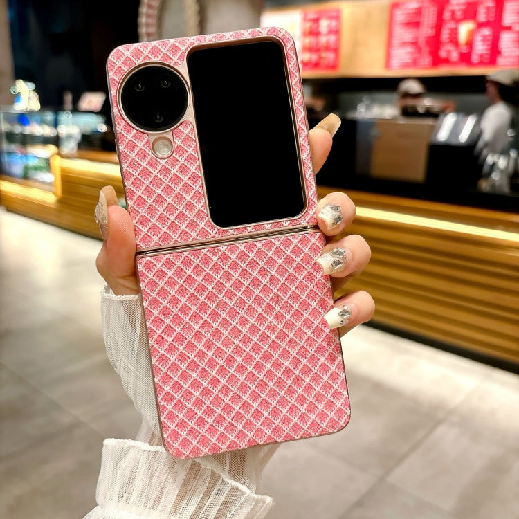 For OPPO Find N3 Flip Sparkling Diamond Rhombus PC Phone Case