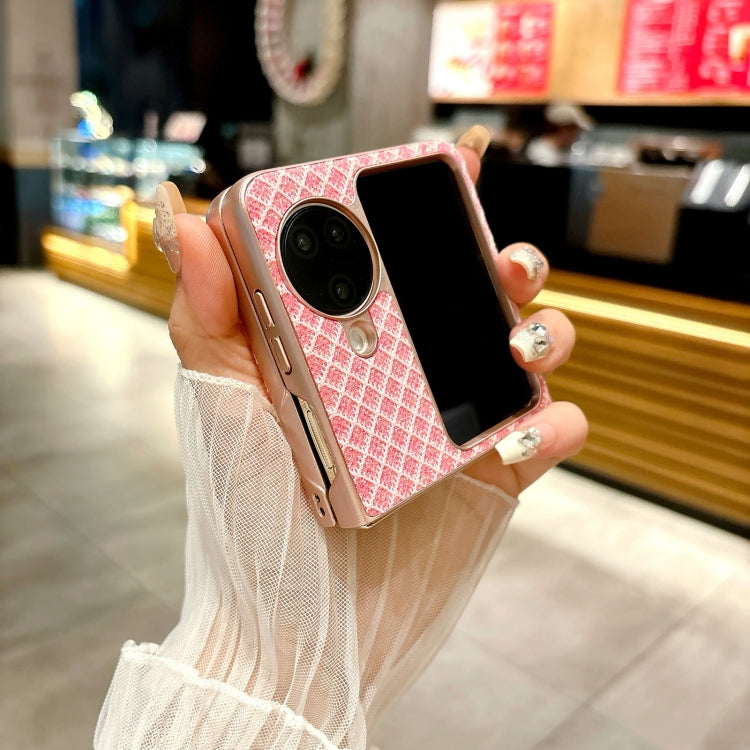 For OPPO Find N3 Flip Sparkling Diamond Rhombus PC Phone Case