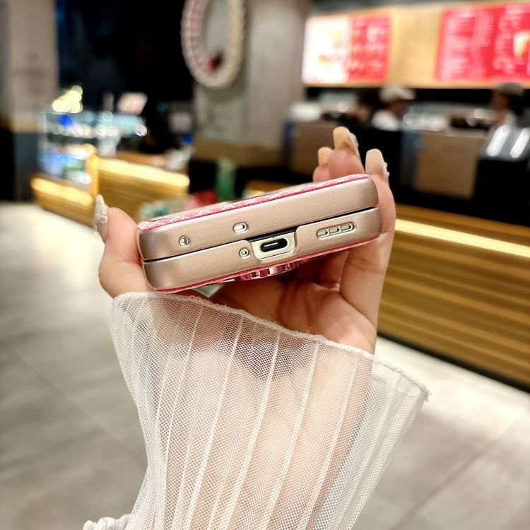 For OPPO Find N3 Flip Sparkling Diamond Rhombus PC Phone Case