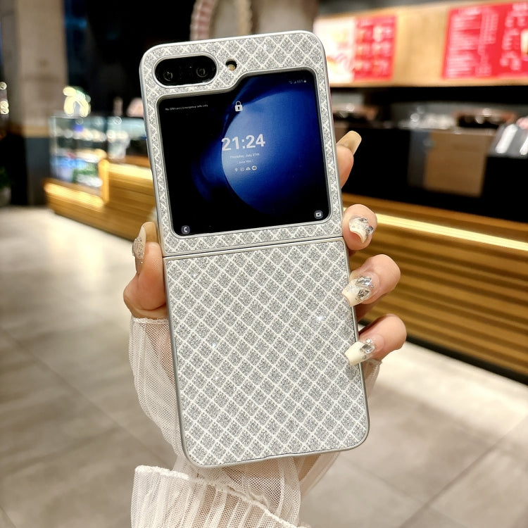For Samsung Galaxy Z Flip6 / Flip7 FE Sparkling Diamond Rhombus PC Phone Case