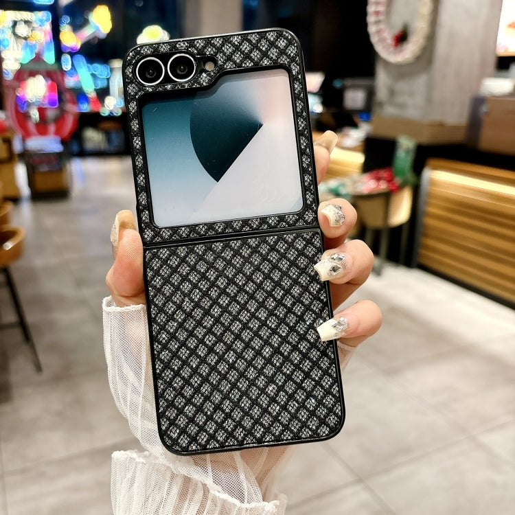 For Samsung Galaxy Z Flip6 / Flip7 FE Sparkling Diamond Rhombus PC Phone Case