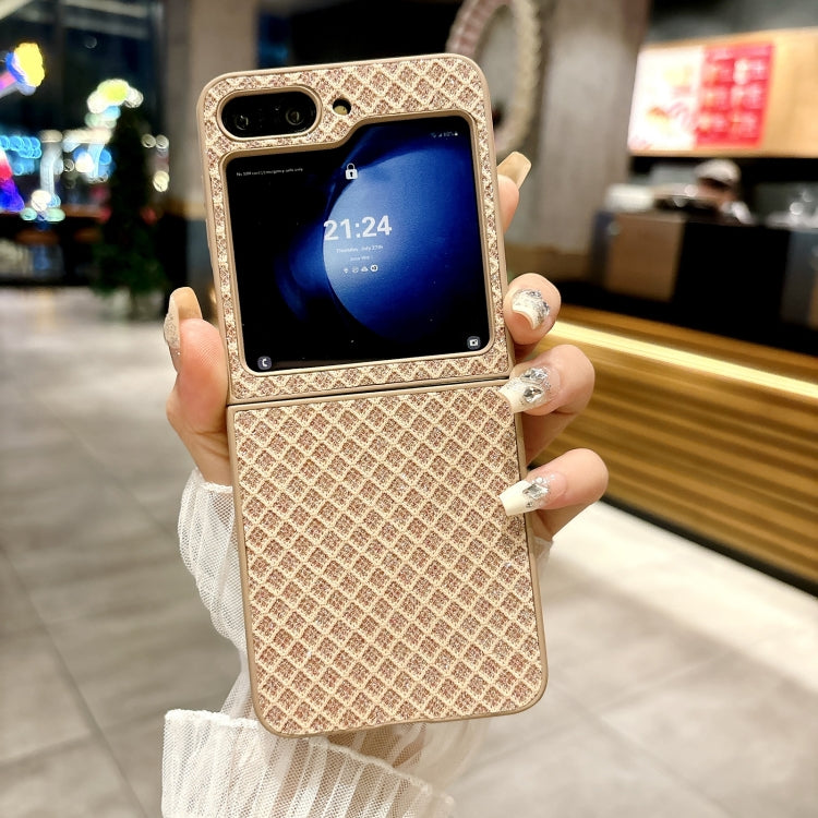 For Samsung Galaxy Z Flip6 / Flip7 FE Sparkling Diamond Rhombus PC Phone Case
