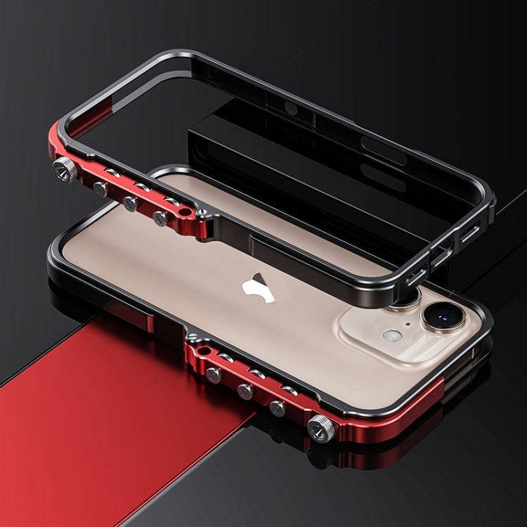 For iPhone 16 Mechanical Armor Creative Metal Frame Aluminum Alloy Phone Case