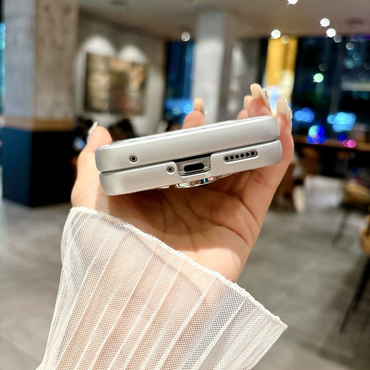 For Huawei nova Flip Sparkling Diamond Rhombus PC Phone Case