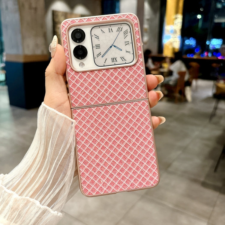 For Huawei nova Flip Sparkling Diamond Rhombus PC Phone Case