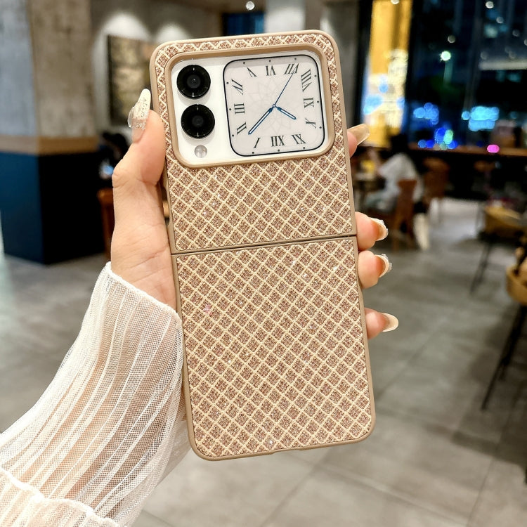 For Huawei nova Flip Sparkling Diamond Rhombus PC Phone Case