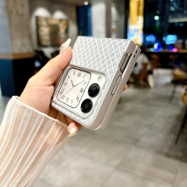 For Huawei nova Flip Sparkling Diamond Rhombus PC Phone Case