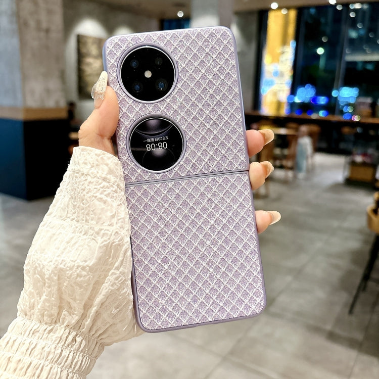 For Huawei Pocket 2 Sparkling Diamond Rhombus PC Phone Case