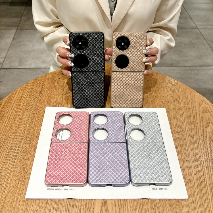 For Huawei Pocket 2 Sparkling Diamond Rhombus PC Phone Case