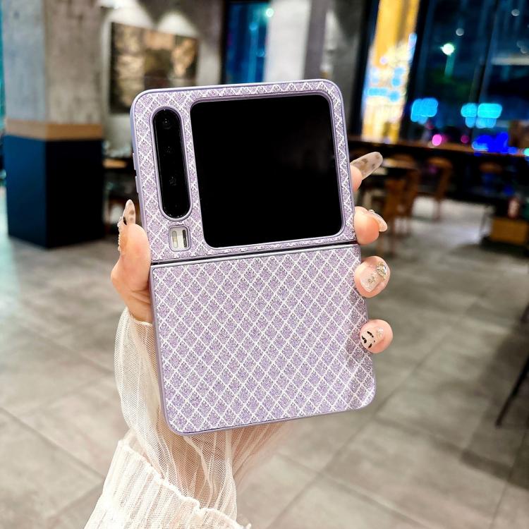 For Huawei Pura X Sparkling Diamond Rhombus PC Phone Case