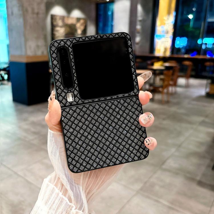 For Huawei Pura X Sparkling Diamond Rhombus PC Phone Case
