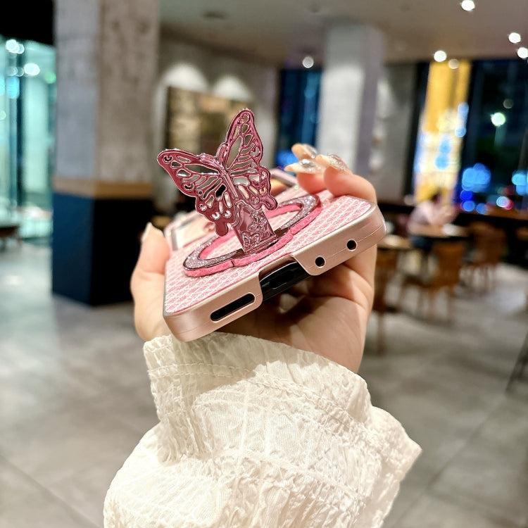 For Motorola Razr 50 Sparkling Diamond Rhombus PC Phone Case