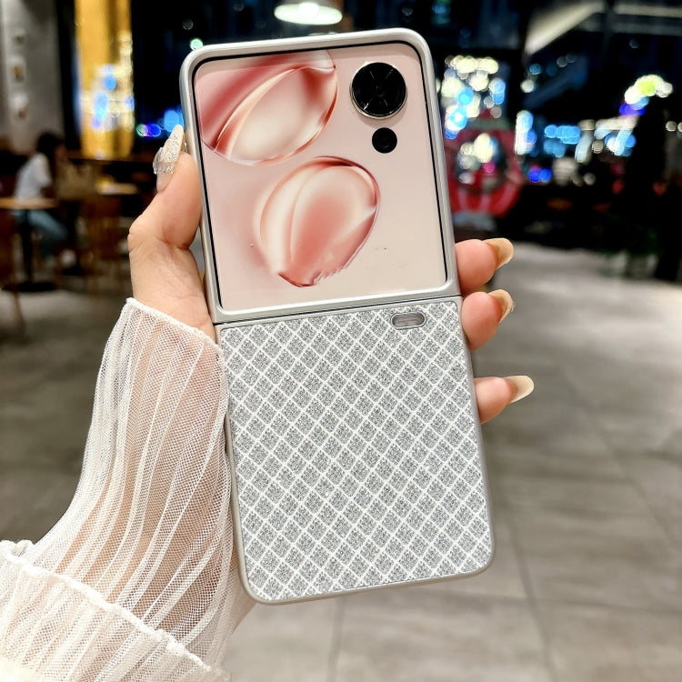 For Honor Magic V Flip Sparkling Diamond Rhombus PC Phone Case