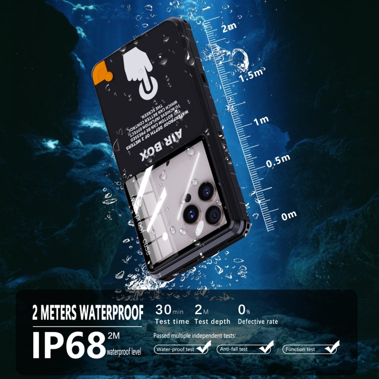 RedPepper Air Box Max 6.9 IP68 Waterproof Phone Case for 6.9 inch Phone - Black