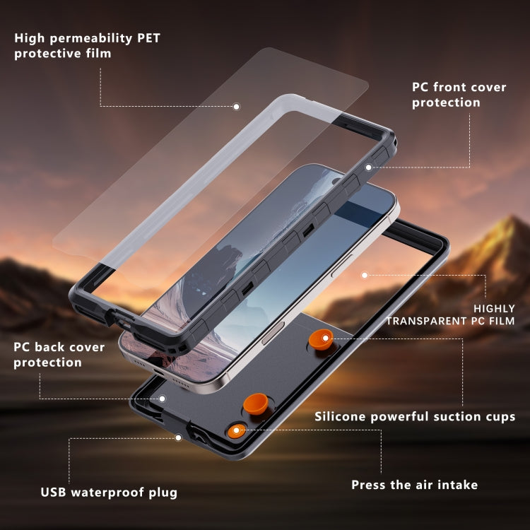 RedPepper Air Box Max 6.9 IP68 Waterproof Phone Case for 6.9 inch Phone - Black