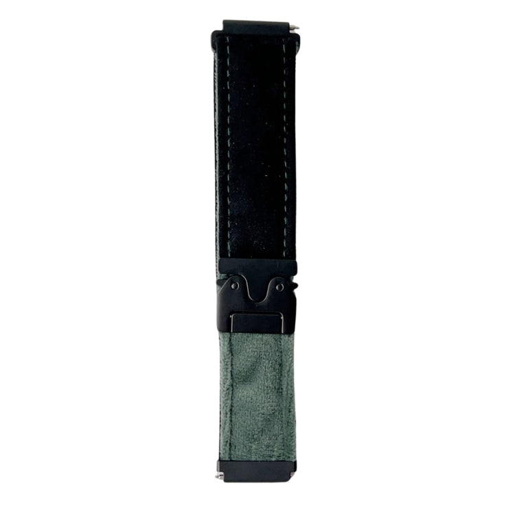 20mm Snap Button Brushed Plush Watch Band